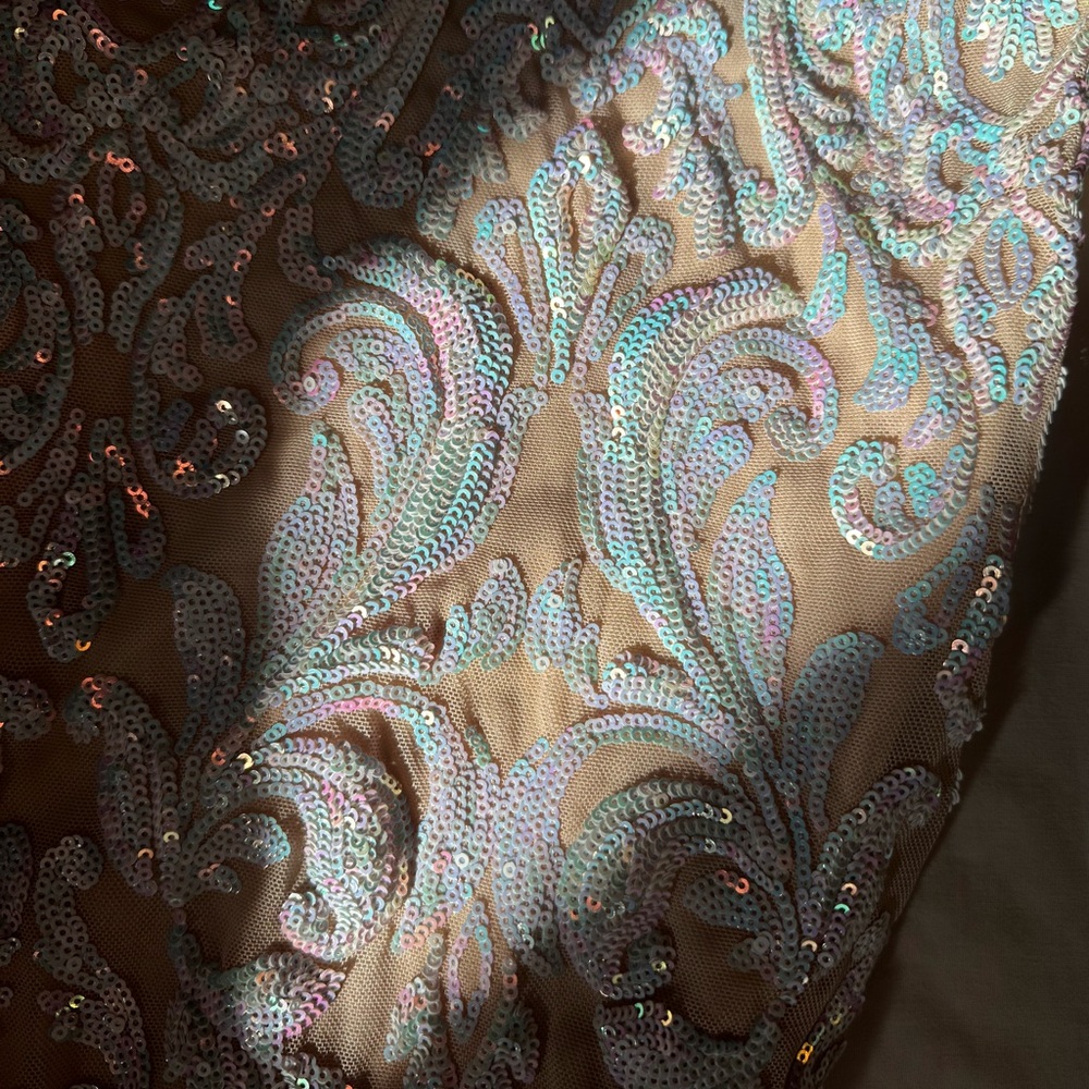 Spaghetti Strap Sequin Mini Dress - image 3